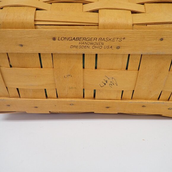 Vintage Longaberger Wedge Vegetable Basket - Picture 4 of 8